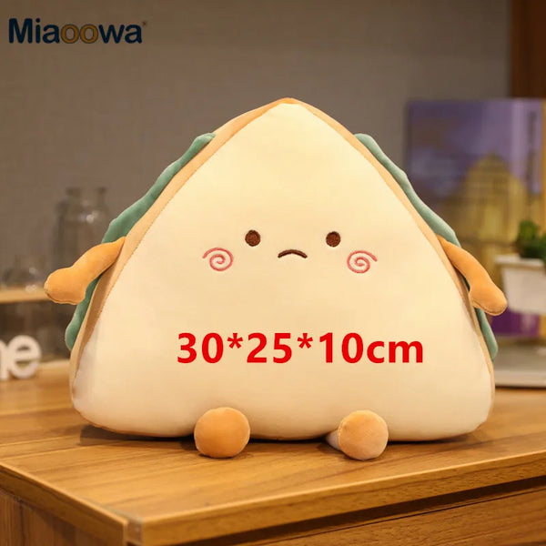 Food Sandwich Cake Plush Toy Cute Bread Stuffed Soft Nap Sleep Pillow