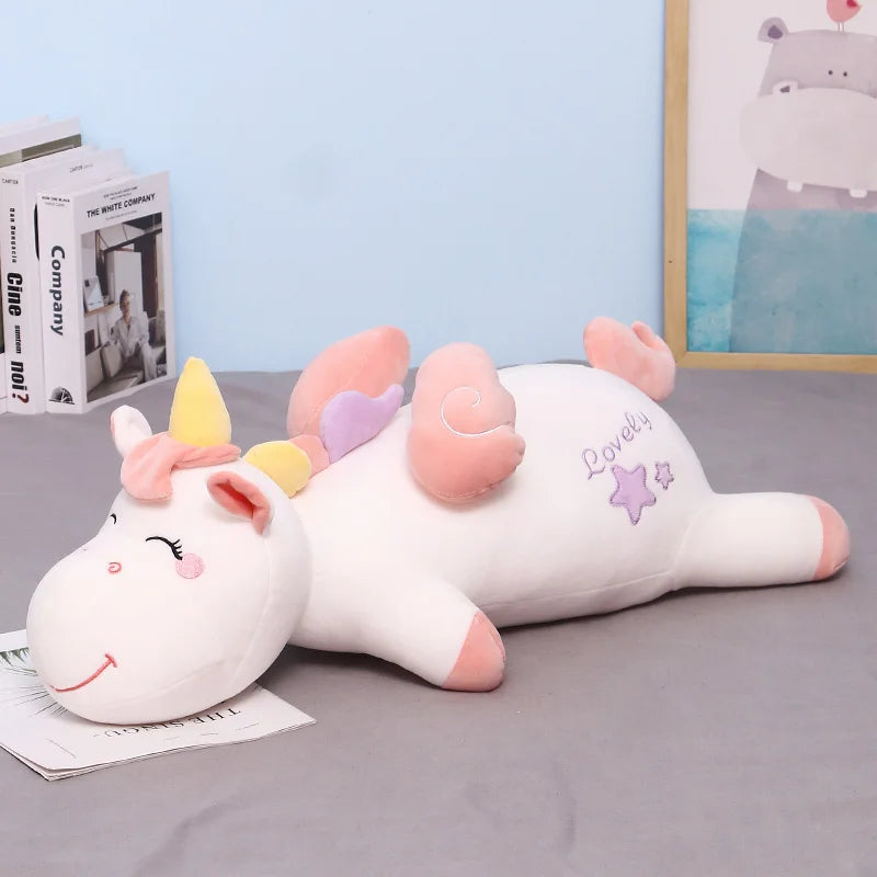 cute large mollusk plush toy doll unicorn dinosaur duck cow shiba inu animal pillow