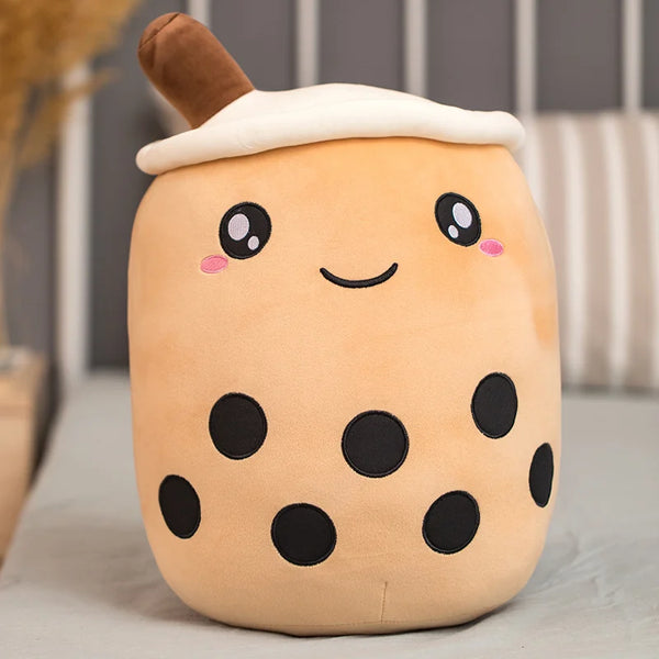 Boba Plushies Mini Dolls in a Boba Cup Can Flip Boba Tea Toy Many Size Boba Tea