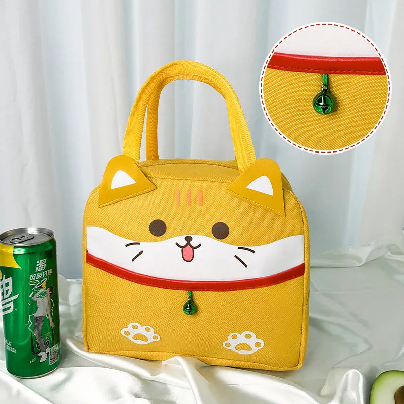 Cartoon Lunch Bag Kawaii Duck Thick Thermal Food Storage Bags