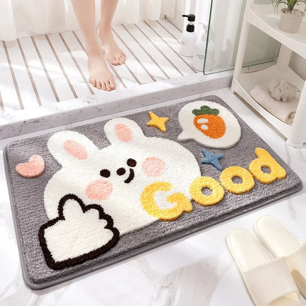 Bring a Splash of Cuteness to Your Bathroom Floor