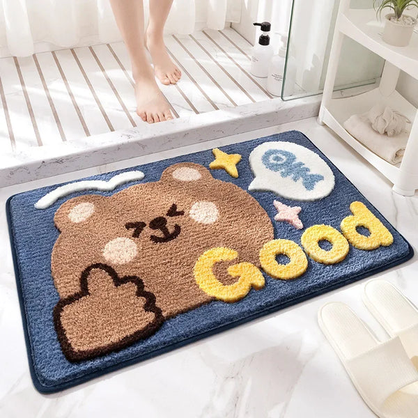 Bring a Splash of Cuteness to Your Bathroom Floor