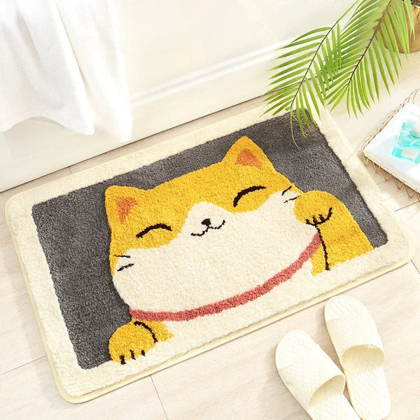 Bring a Splash of Cuteness to Your Bathroom Floor