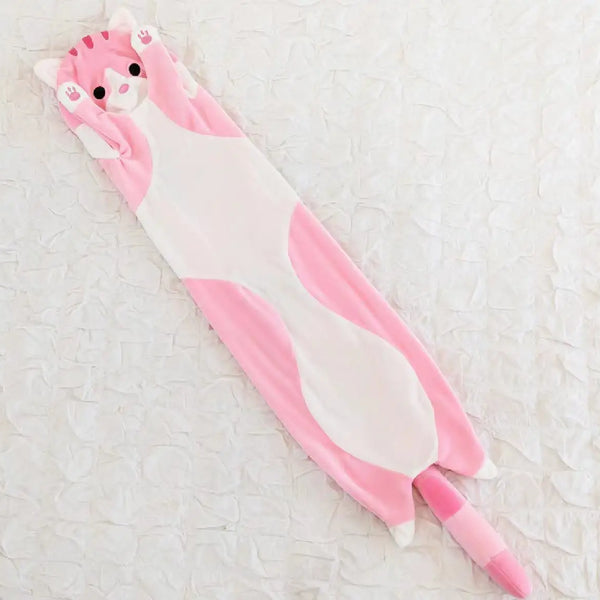 Funny Joy Cute Soft Long Cat Plush Toys Pause Office Nap Pillow Bed Sleep Home Decor