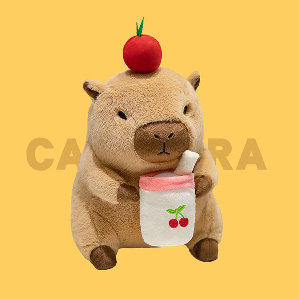 Capybara Cosplay Plush Series – Strawberry, Turtle, Poop, Hamburger