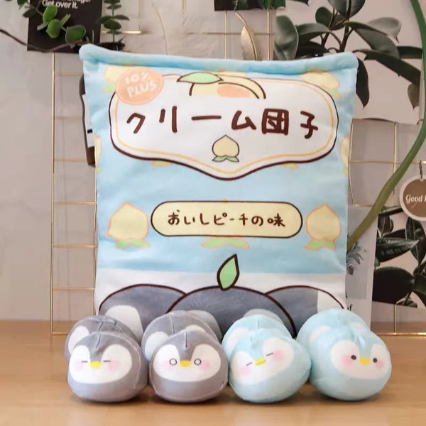 Bag of 8 Mini Penguin Plush Toys – A Waddle of Joy in Every Hug