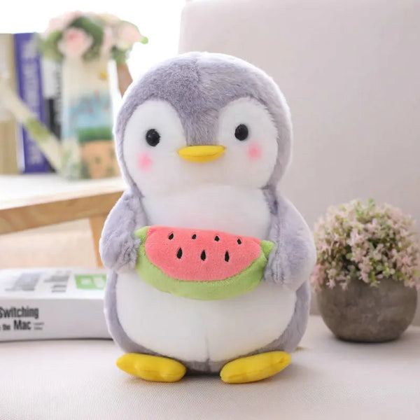 Creative Cudding Fruit Penguin Plush Stuffed Toys Cute Couple Penguin Plush