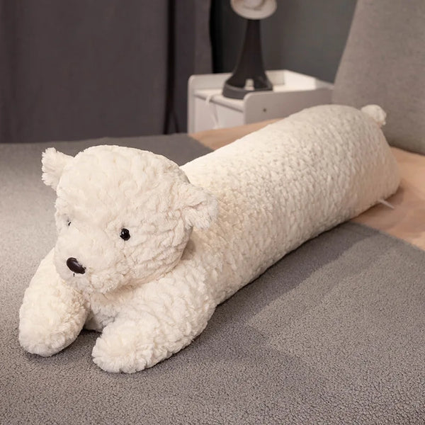 Kawaii Long Giant Curly Animal Bunny Plush Pillow – Soft Sleep Companion for Kids and Home Decor