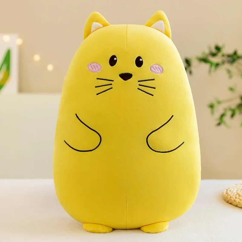 Cartoon Animated Small Animals Kawaii Short Plush Owl Koala Fox Rabbit Kitten Plush Doll Children's Birthday Christmas Gift