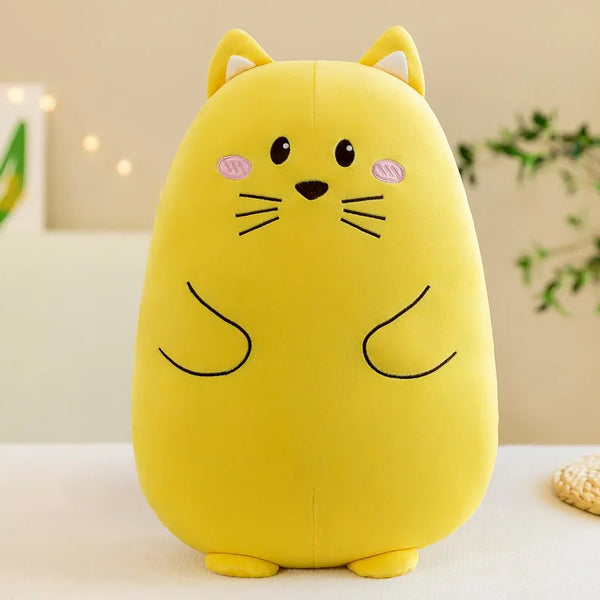 Cartoon Animated Small Animals Kawaii Short Plush Owl Koala Fox Rabbit Kitten Plush Doll Children's Birthday Christmas Gift