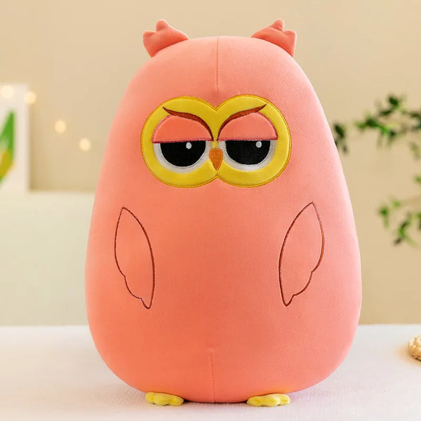 Cartoon Animated Small Animals Kawaii Short Plush Owl Koala Fox Rabbit Kitten Plush Doll Children's Birthday Christmas Gift