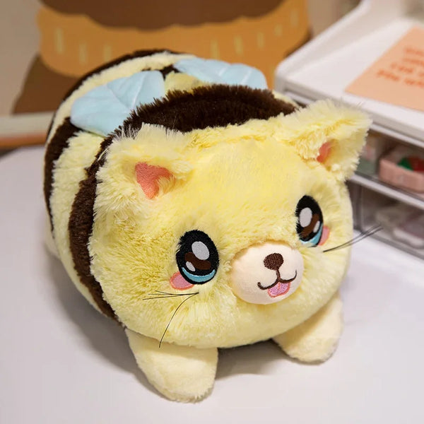 Cute Bee Beetle Mantis Plush Toy Cartoon Insect Plush Doll For Boys And Girls Creative Birthday Gift Room Decoration