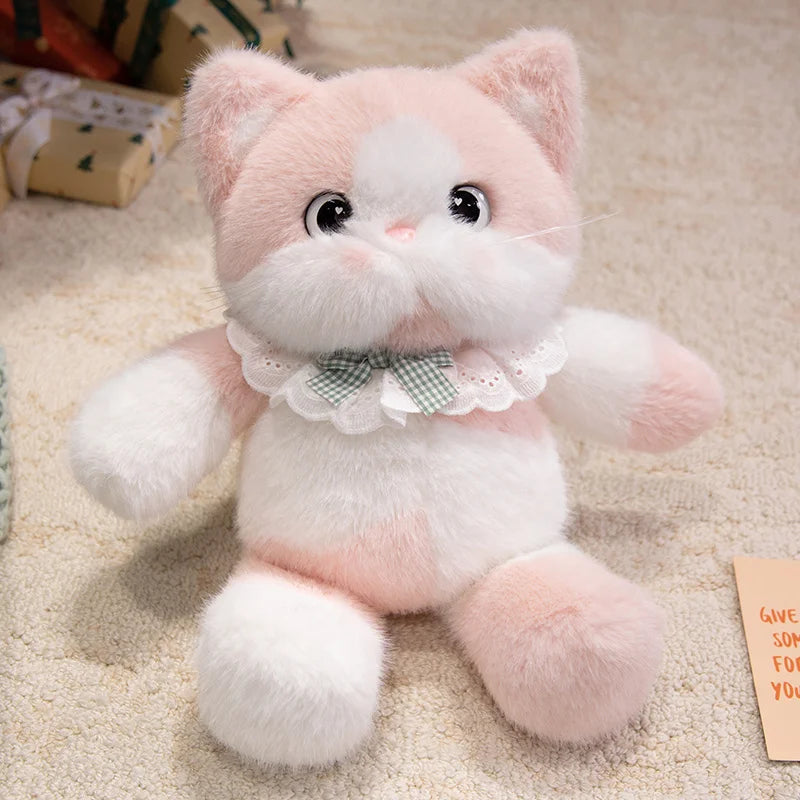 Cute 4-Colour Cat Plush Doll – A Dreamy Companion for Sweet Dreams