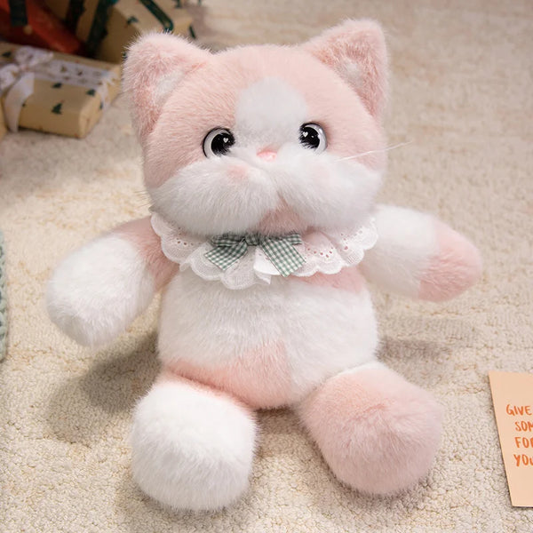 Cute 4-Colour Cat Plush Doll – A Dreamy Companion for Sweet Dreams
