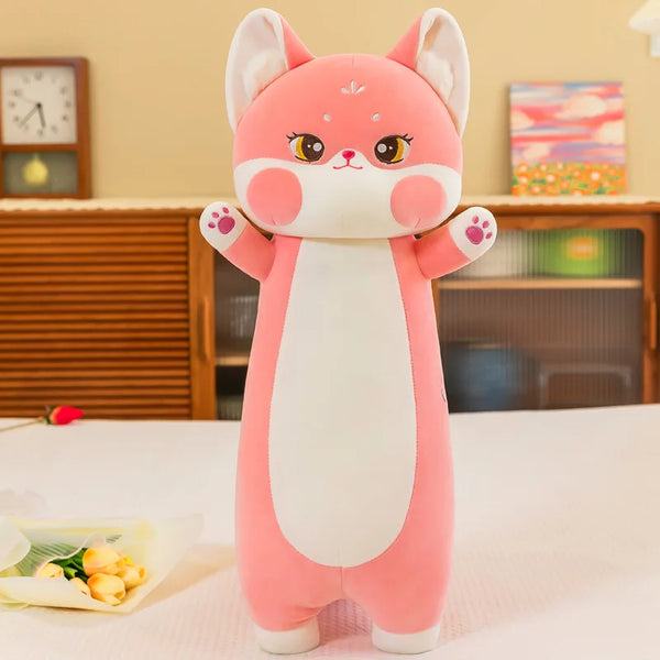 Long Pillow Cute Fox Doll – Cozy Nights, Cuter Dreams
