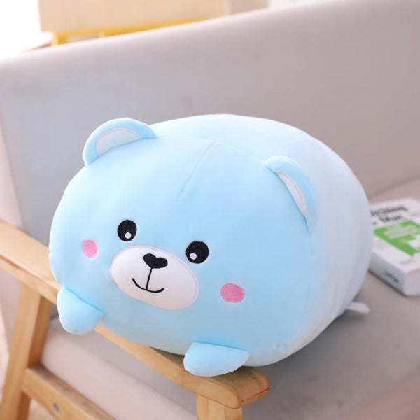 9 Styles Squishy Animal Cats Hamster Elephant Plush Toy Pillow Soft Cartoon Panda Piggy Bear Dinosaur Stuffed Doll Kawaii Gift
