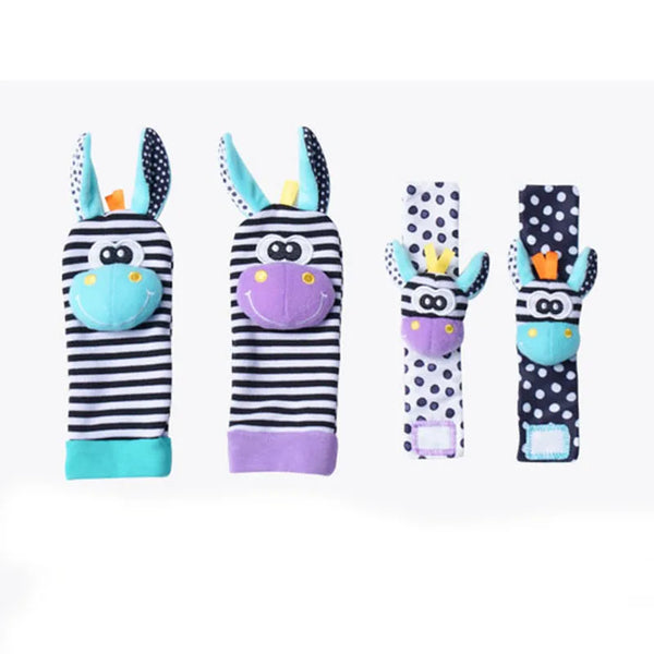 Baby Foot Toys with Rattles: The Sweetest Steps to Smiles and Sensory Fun