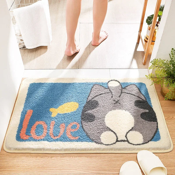 Bring a Splash of Cuteness to Your Bathroom Floor