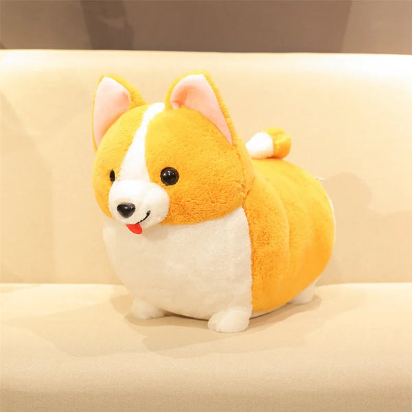 Lovely Corgi Dog Plush Toy – Soft Cartoon Pillow