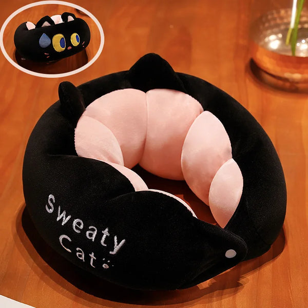 Big Eyes Caterpillar U-Shape Plush Neck Pillow