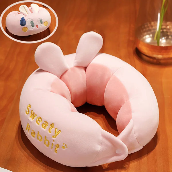 Big Eyes Caterpillar U-Shape Plush Neck Pillow