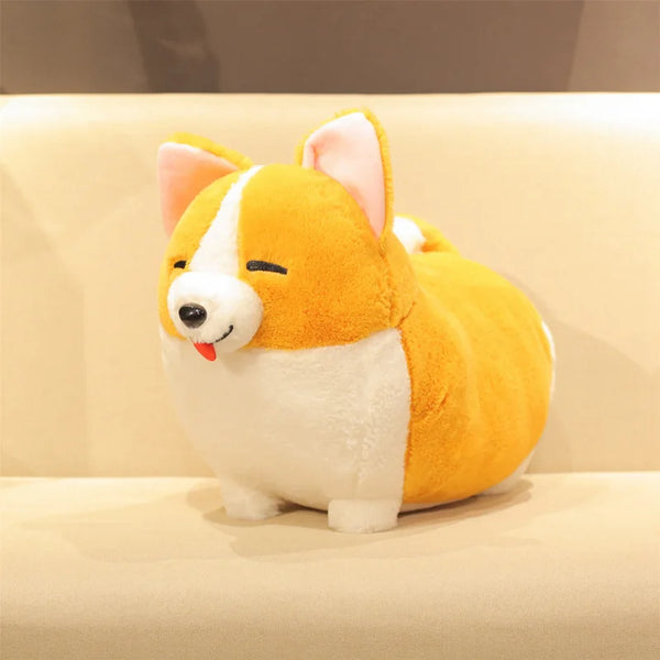 Lovely Corgi Dog Plush Toy – Soft Cartoon Pillow