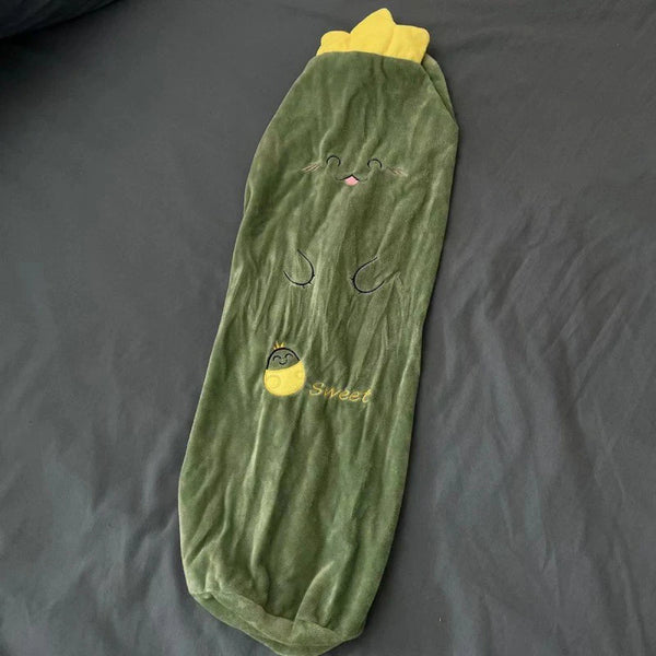 Cylindrical Pillowcase Cute Fruits Soft Long Pillowcase Neck Pillow Cover Sofa Backrest Home