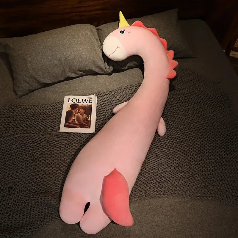 Soft Fluffy Lovely Throw Pillows for Girl Cartoon Animal Side Sleeping Body Pillow