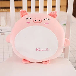 Squishy Cartoon Animals Plush Round Ball Shaped Hand Warmer Warm