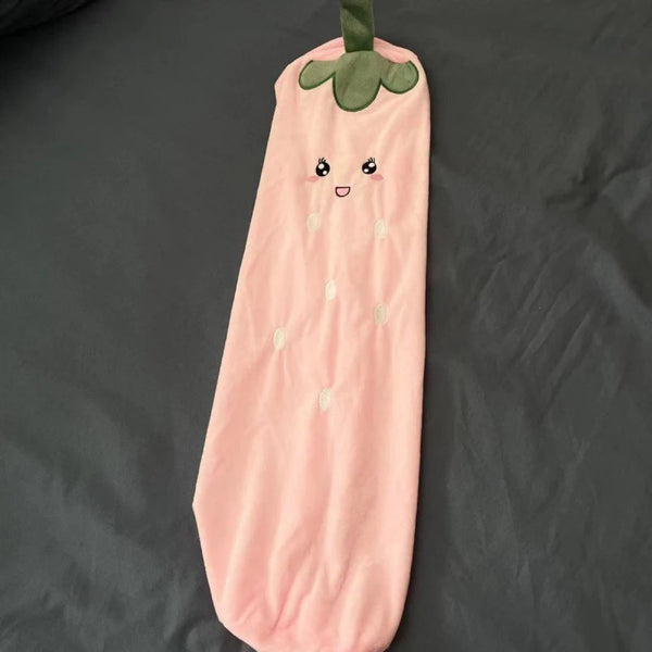 Cylindrical Pillowcase Cute Fruits Soft Long Pillowcase Neck Pillow Cover Sofa Backrest Home