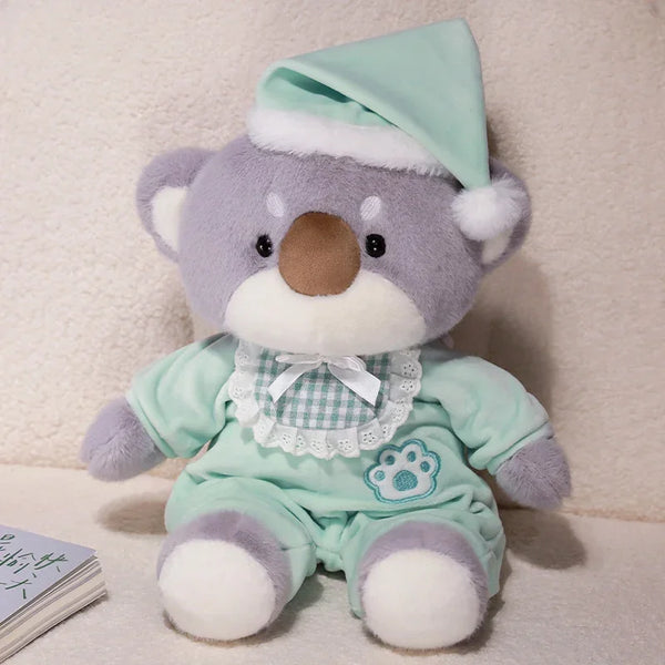 Cartoon Animal Pajamas Plush Toy – Cozy Dog, Fox & Koala Dolls