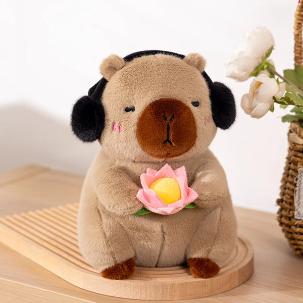 Capybara Cosplay Plush Series – Strawberry, Turtle, Poop, Hamburger