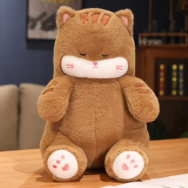 Cute White Cat Plush Toy Stuffed Cat Soft Doll Toys Christmas Birthday Gift