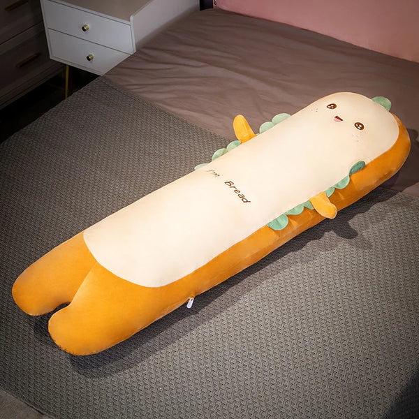 Removable Ultra Soft Long Girls Sleeping Pillow on The Side Clip Legs Boys Bed Cushion