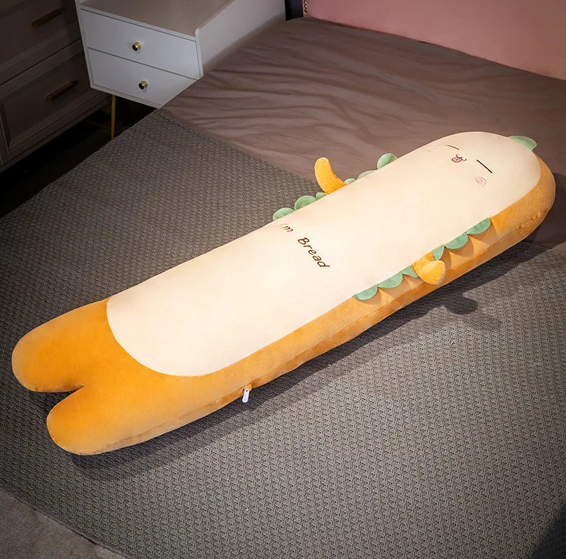 Removable Ultra Soft Long Girls Sleeping Pillow on The Side Clip Legs Boys Bed Cushion