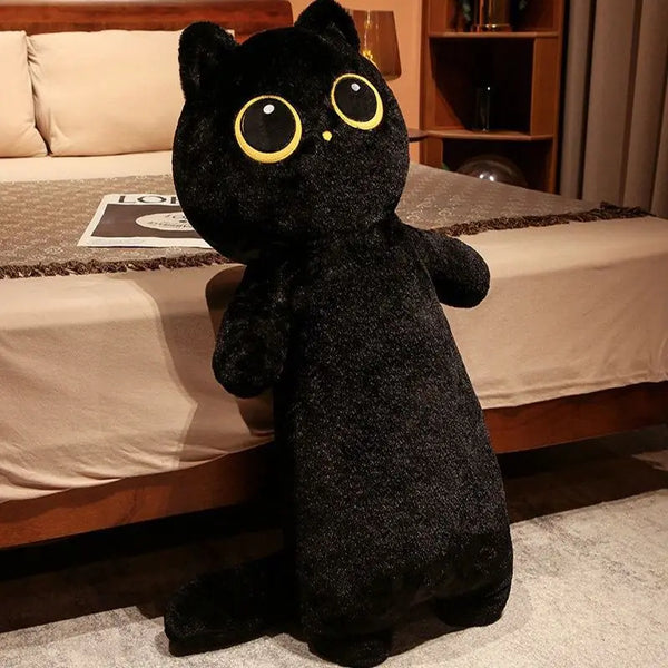 Cute Cat Pillow Sleeping Long Pillow Leg Clamping Cloth Doll Bedhead Cushion