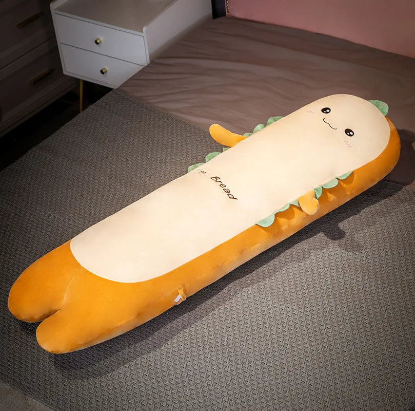 Removable Ultra Soft Long Girls Sleeping Pillow on The Side Clip Legs Boys Bed Cushion