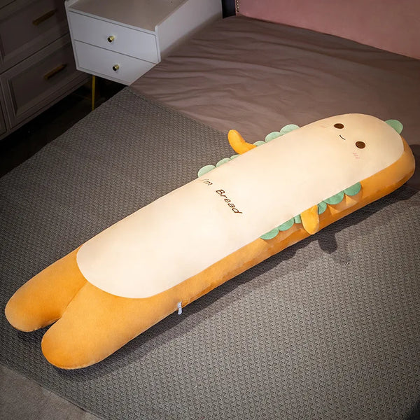 Removable Ultra Soft Long Girls Sleeping Pillow on The Side Clip Legs Boys Bed Cushion