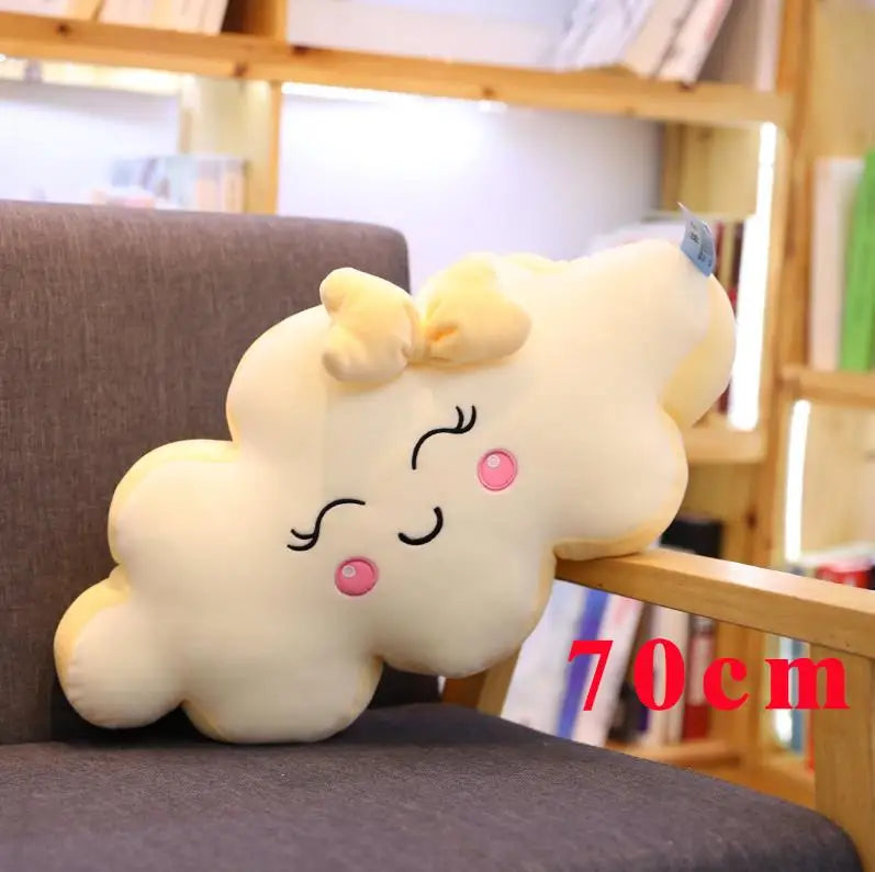 Kawaii Cloud Plush Pillow – A Smile From the Skies