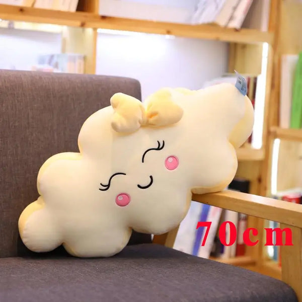 Kawaii Cloud Plush Pillow – A Smile From the Skies