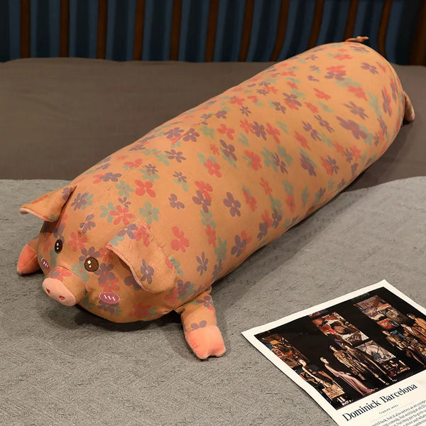Long Body Pig Cushion Pillow Plush Toys Stuffed Doll Kids Cartoon Animal