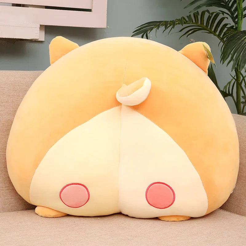 Shiba Inu Ass Peach Mat Cat Butt Plush Pillow Pig Cushion Sofa Stuffed Dog