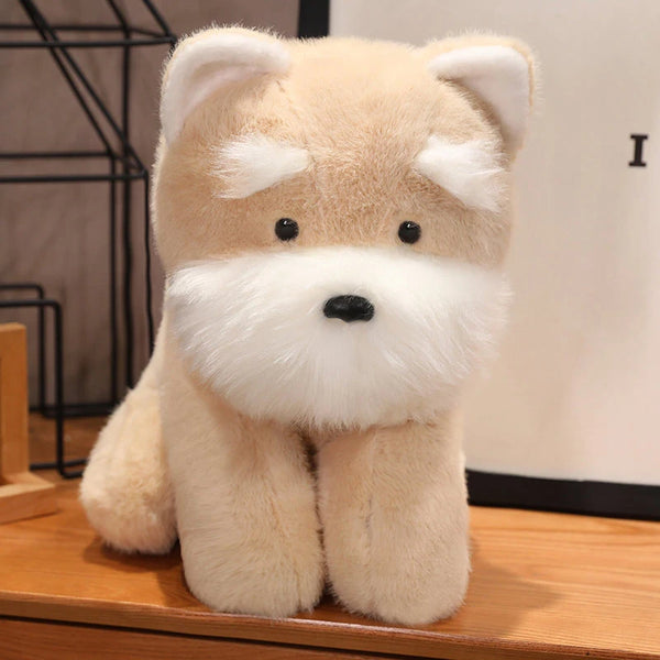 Cute Schnauzer Puppy Plush Toy – Soft Bearded Dog Plushie for Kids’ Gifts and Decor