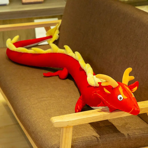 Cute Stuffed Chinese Dragon Plush Toys Doll Soft Pillow Cushion
