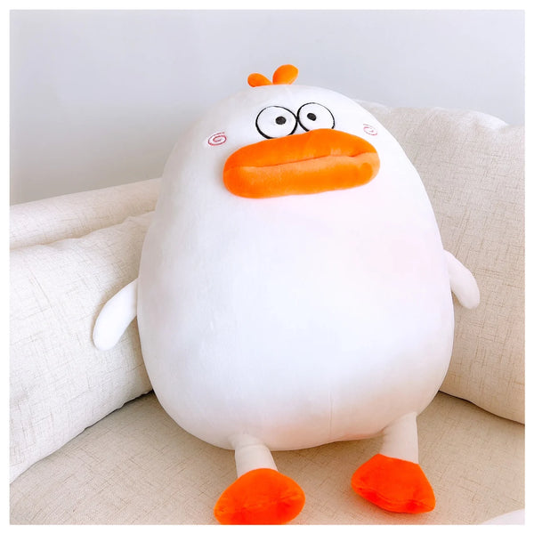 Kawaii Duck Plush Toy Funny Thick-Lipped Duck Stuffed Animal for Hugs and Room Decor