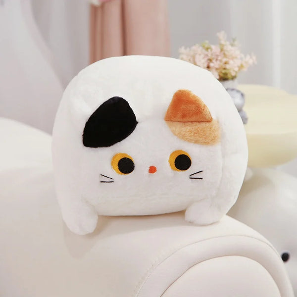 Square Cat Throw Pillow Cute And Funny Soft And Comfortable Sleep With The Pillow