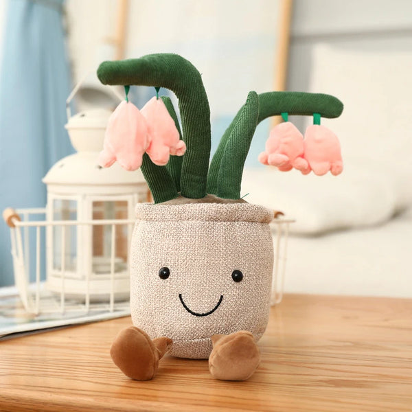 25-35cm Cute Plants Series Plush Toy Lifelike Tulip Mushroom Bluebell Flowers Dolls Stuffed Soft Kids Toys Kawaii Room Decor