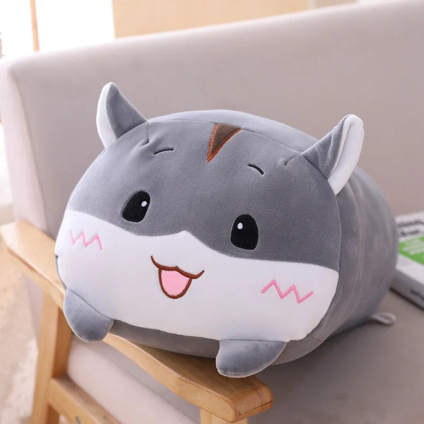 9 Styles Squishy Animal Cats Hamster Elephant Plush Toy Pillow Soft Cartoon Panda Piggy Bear Dinosaur Stuffed Doll Kawaii Gift