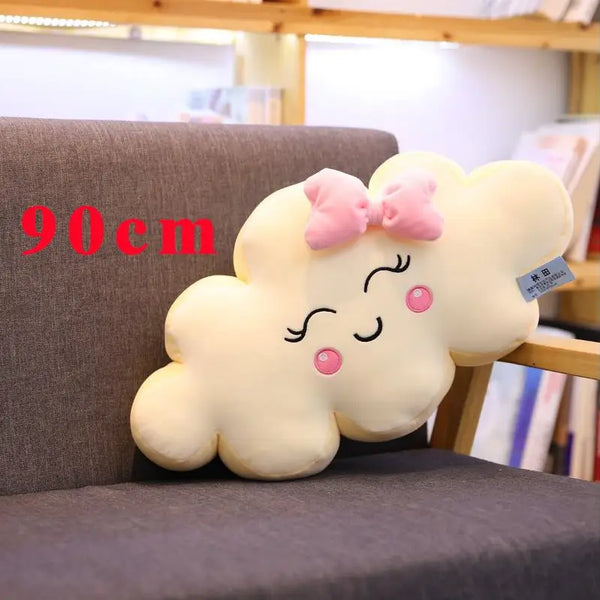 Kawaii Cloud Plush Pillow – A Smile From the Skies