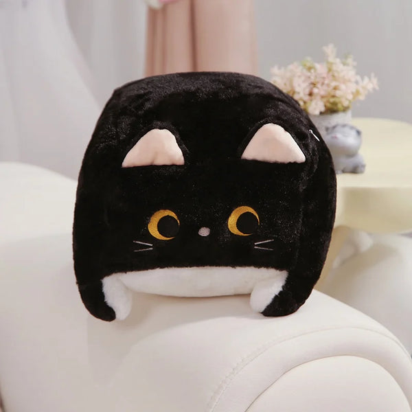 Square Cat Throw Pillow Cute And Funny Soft And Comfortable Sleep With The Pillow